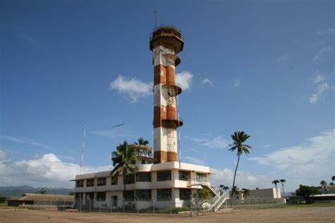 Old Aviation Control Tower In Ford Island Hawaii Tower