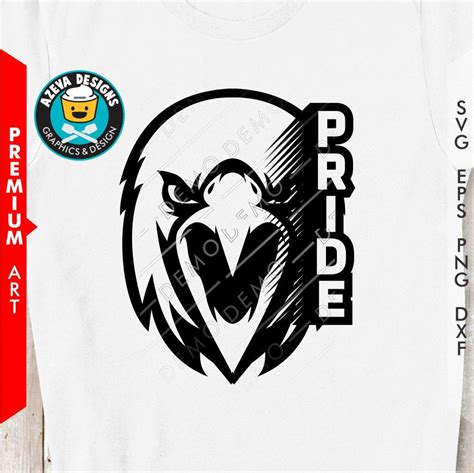 Eagle Pride Team Spirit Svg Eps Png And Dxf Files Etsy