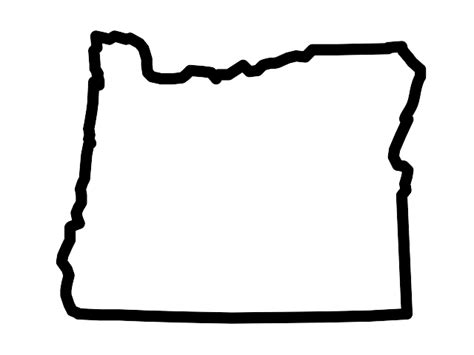 Oregon Outline Vector Clipart Best