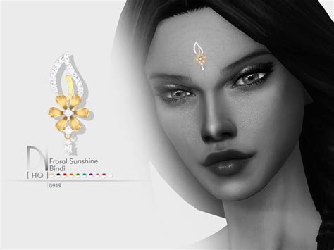 The Sims Resource Floral Sunhine Bindi