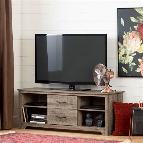 South Shore Fusion Weathered Oak Tv Stand Up To 60 In 11684 The Home