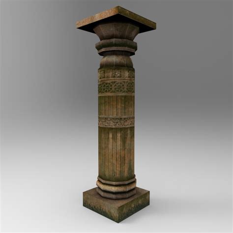 3d Model Stone Pillar 7
