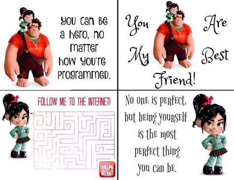 Free Printable Wreck It Ralph Lunchbox Notes Ralph Breaks The