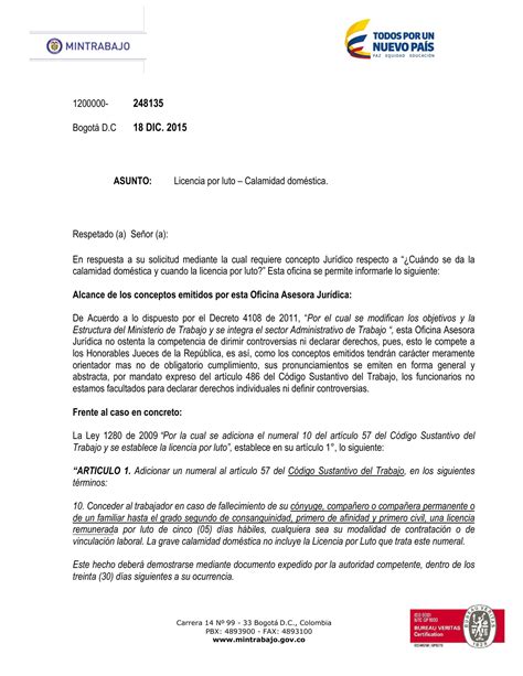 Ejemplo De Carta Solicitud Licencia No Remunerada Modelo De Informe