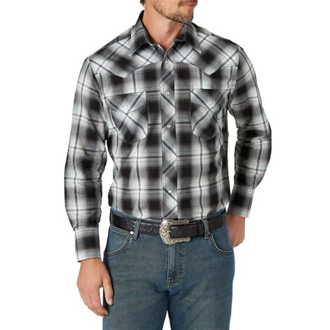 Wrangler Wrangler Mens Long Sleeve Western Shirt