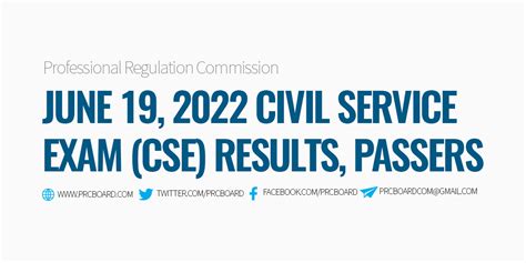 Cse Result June Civil Service Exam Passers Professional And Subprofessional