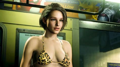 Resident Evil 3 Remake Jill With Hot Jaguar Bikini Resident Evil Girl