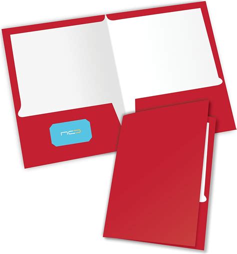 New Generation Red 2 Pocket Folder Durable Heavy Duty