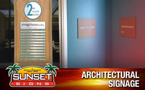 Architectural Signage Custom Designed Manufactured And Installed Signs
