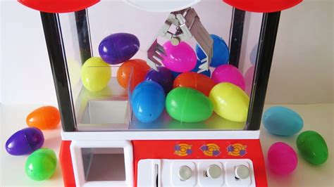 Surprise Egg Toy Claw Machine Vending Machine Coin Bank Toy Video For