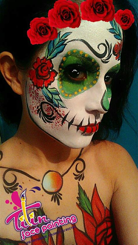 Skull Candy Facepaint Halloween Makeup Amazing Halloween Makeup