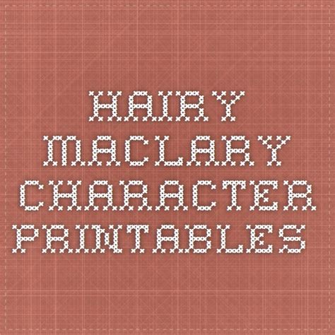 Hairy maclary from donaldson's dairy combines simple narrative storytelling with virtuoso use of rhythm and rhyme, and dodd's gentle but energetic watercolour illustrations depict characters that are as well loved as they. Hairy Maclary character printables | Activities for boys ...
