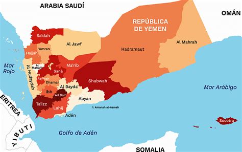 Mapa De Yemen Datos Interesantes E Información Sobre El País