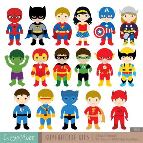 A little consideration, a little thought for others, makes all the difference. kids can learn from inspirational quotes from modern and classic authors. superhero kids clipart 20 free Cliparts | Download images ...