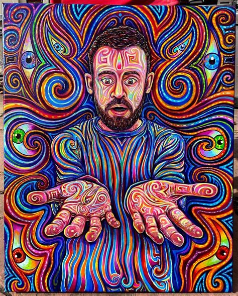 I Smoked Dmt And Stared At My Hands This Is My Painting Of The Experience R Dmt