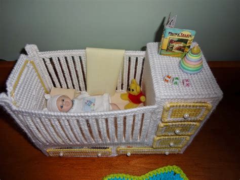 The canvas crib baby shoes incorporate style and energy with a charming upper trim up example design to make the shoes well off in concealing that keeps your child's feet pleasant. Crafty Kat: Plastic canvas crib, mini toys, and sewing for ...