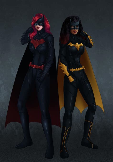 Commission Batwoman And Batgirl By Amenoosa On Deviantart