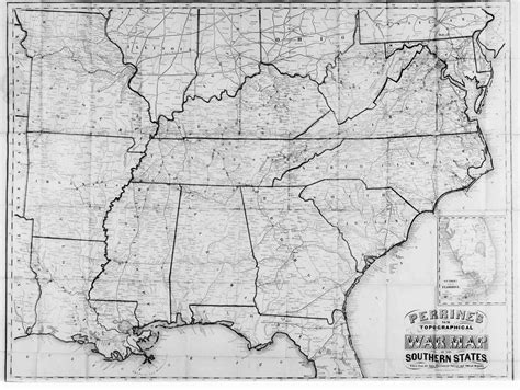 1863 Map Of Civil War American