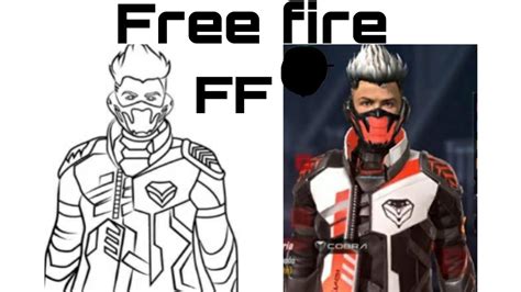 free fire COBRA RAGE BUNDLE drawing//free fire drawing - YouTube