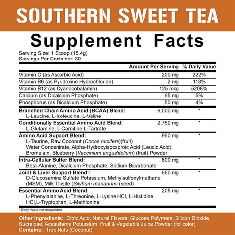 5 Nutrition All Day You May Southern Sweet Tea 30 Servings