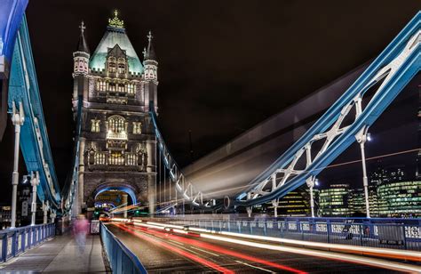 Night Photography Bridge London And Tower Bridge 4k Hd Wallpaper