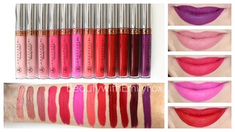 Anastasia Beverly Hills Liquid Lipstick Lip Swatches Beauty With
