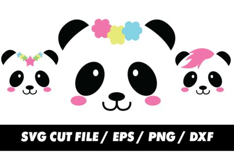 Panda Svg For Silhouette And Cricut By Freeling Design House