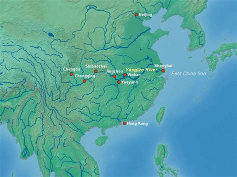 Yangtze River Location On Map