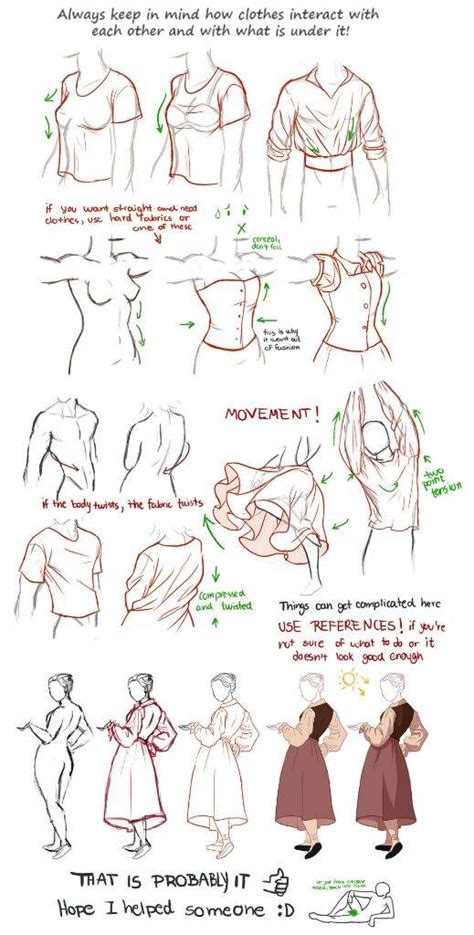 The face is always the first thing people look at anyway. Drawing Reference Clothing Folds and Fits | Anime Amino