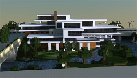 Minecraft Modern Mansion Schematic