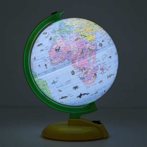Dipper 8 Inch Illuminated World Globe For Kids Mini Rotatingworld