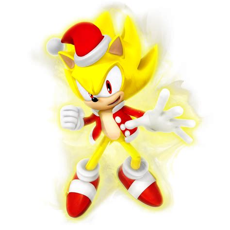 Christmas Super Sonic Render By Nibroc Rock On Deviantart
