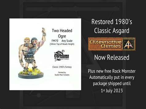 Wargame News And Terrain Alternative Armies Fm70 Two Headed Ogre By