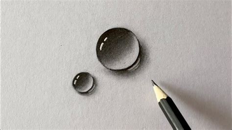 How To Draw Water Drops With Pencil