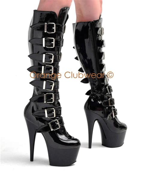 Pleaser Sexy Knee High Womens Naughty Boots Heels Shoes Ebay