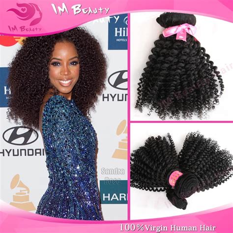 Wholesale Best Kinky Afro Weave 2pcslot Virgin Indian Afro Kinky Curly Remy Human Hair Weave