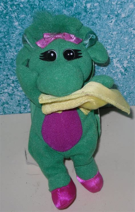 All orders are custom made and most ship worldwide. Baby Bop's Plush Blankey Book & Barney Beanie