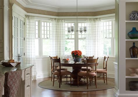 Bow Window Treatments Dining Room