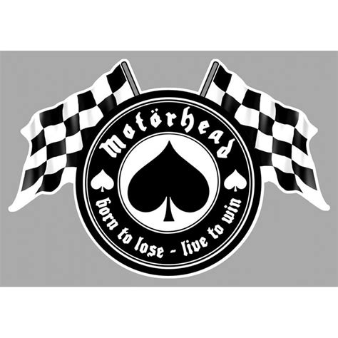 MotÔrhead Flags Laminated Decal Cafe Racer