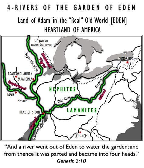 4 Rivers Of Eden Are The Rivers Of The Nephites Book Of Mormon Evidence