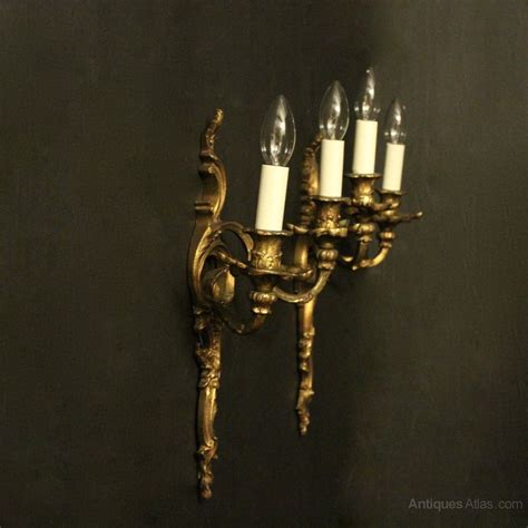 Antiques Atlas French Pair Of Gilded Antique Wall Sconces