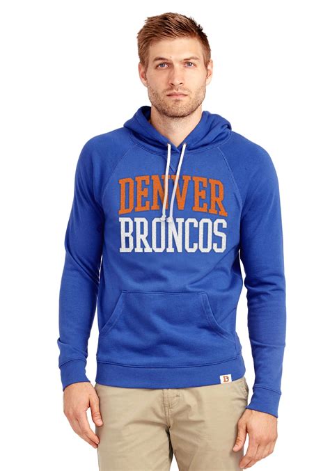 Men's fanatics branded navy denver broncos first sprint transitional pullover hoodie with face covering. Denver Broncos Half Time Hoodie for Men