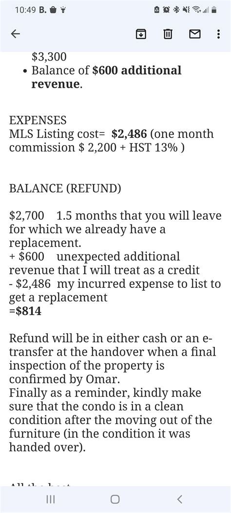 Private landlord has agreed to list our property a month early (as we