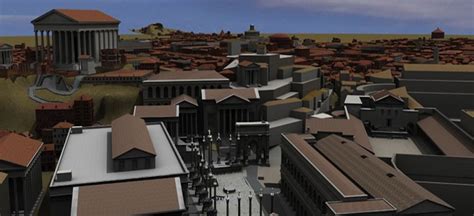 The Rome Reborn Project 36 Is A 3d Model Of The Ad 320 City Of