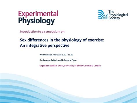 Sex Differences In The Physiology Of Exercise An Integrative