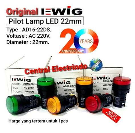 Jual Pilot Lamp Led Ad16 22ds 22mm Ewig Premium Di Lapak Central