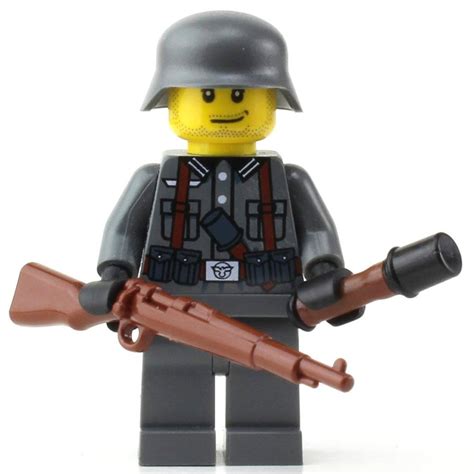 Lego German Kar98 Ww2 Soldier Custom Military Minifigure The Brick
