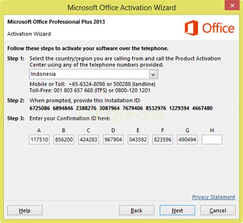 Check spelling or type a new query. Aktivasi Microsoft Office 2013 Menggunakan Telpon Secara ...
