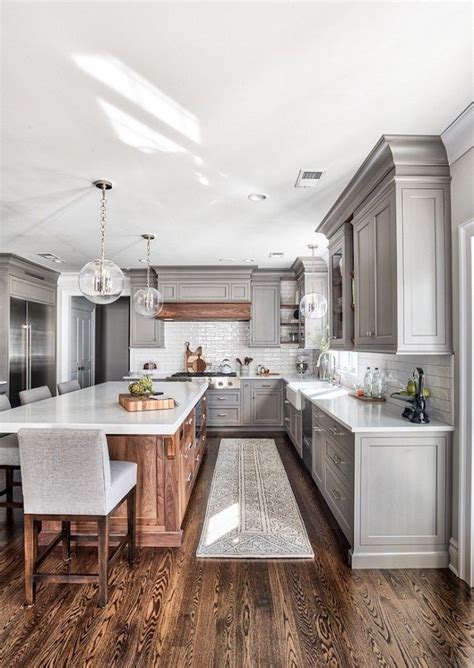 Benjamin moore, cabinets, gray, kitchen, white. Designer Spotlight: Stonington Cabinetry and DesignBECKI ...