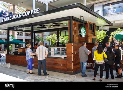 Hawaii Hawaiian Honolulu Ala Moana Center mall shopping Starbucks Stock